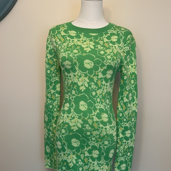 ZARA  Floral Jacquard Long Dress size small - Picture 6 of 10